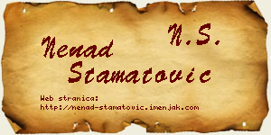 Nenad Stamatović vizit kartica